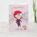 Search for beret cards Cute dog