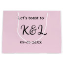 Search for engagement gift bags Calligraphy typography elegant