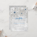 Search for snowflake baby boy shower invitations Blue