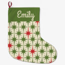 Search for mid century christmas stockings Pattern