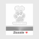 Search for paw print design stickers Black