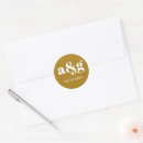 Search for brown monogram stickers Elegant