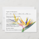 Search for bird of paradise invitations Tropical