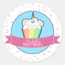 Search for rainbow cupcake stickers Bakery