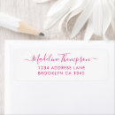 Search for magenta return address labels Calligraphy