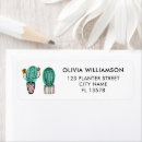 Search for cactus plant return address labels Gardener