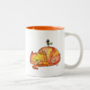 Search for cute orange tabby cat mugs Sleeping