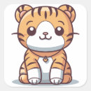 Search for kawaii tiger stickers Happy
