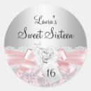 Search for floral lace stickers Sweet sixteen