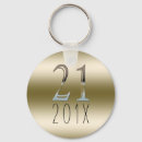Search for 21st birthday key rings Gold