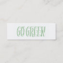 Search for going business cards Go green