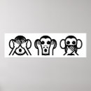 Search for three monkeys posters Japanese