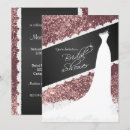Search for rose gold glitter bridal shower invitations Bride
