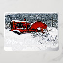 Search for red tractor christmas cards Snow