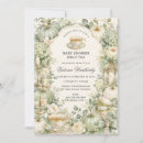 Search for green tea invitations Mother to be