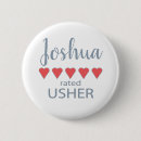 Search for usher badges Bridal party