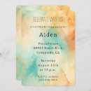 Search for peach turquoise invitations Aqua