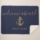 Search for navy and gold blankets Nautical
