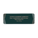 Search for teal glitter return address labels Elegant