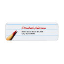 Search for lined paper return address labels School