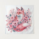 Search for floral fox art Watercolor