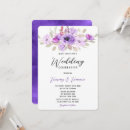 Search for purple shower wedding invitations Watercolor