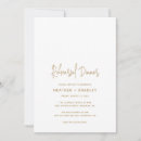 Search for minimalist rehearsal dinner invitations Elegant