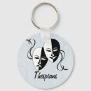 Search for drama key rings Thespian