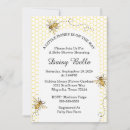 Search for a little honey is on the way baby shower invitations Sunflower