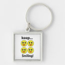 Search for smile square key rings Yellow
