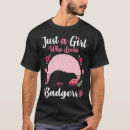 Search for cute badger tshirts Mink