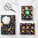 Search for aliens wrapping paper astronaut