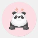Search for cartoon panda stickers Black and white panda