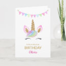 Search for rainbow unicorn birthday cards Purple