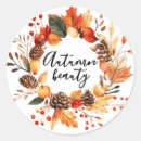 Search for autumn fall leaves stickers Fox