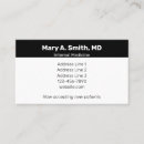Search for new address business cards Black and white