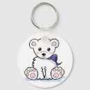 Search for cute polar bear key rings Snow
