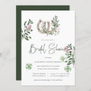Search for horseshoe bridal shower invitations Floral