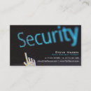 Search for security business cards Black