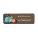 Search for pumpkins return address labels Blue pumpkin