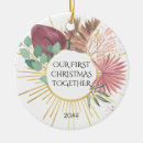Search for gold leaf christmas tree decorations Newlywed
