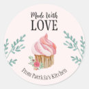 Search for cupcake baker stickers Made with love