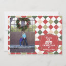 Search for green plaid christmas cards Red