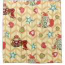 Search for vintage christmas shower curtains Background