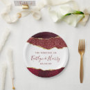 Search for burgundy paper plates Gold glitter