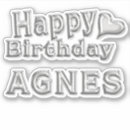 Search for agnes stickers Birthday