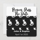 Search for funny cat save the dates Modern