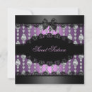 Search for lace sweet 16 invitations Diamond