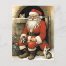 Search for santa claus postcards White beard