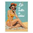 Search for bikini girls beach posters Retro